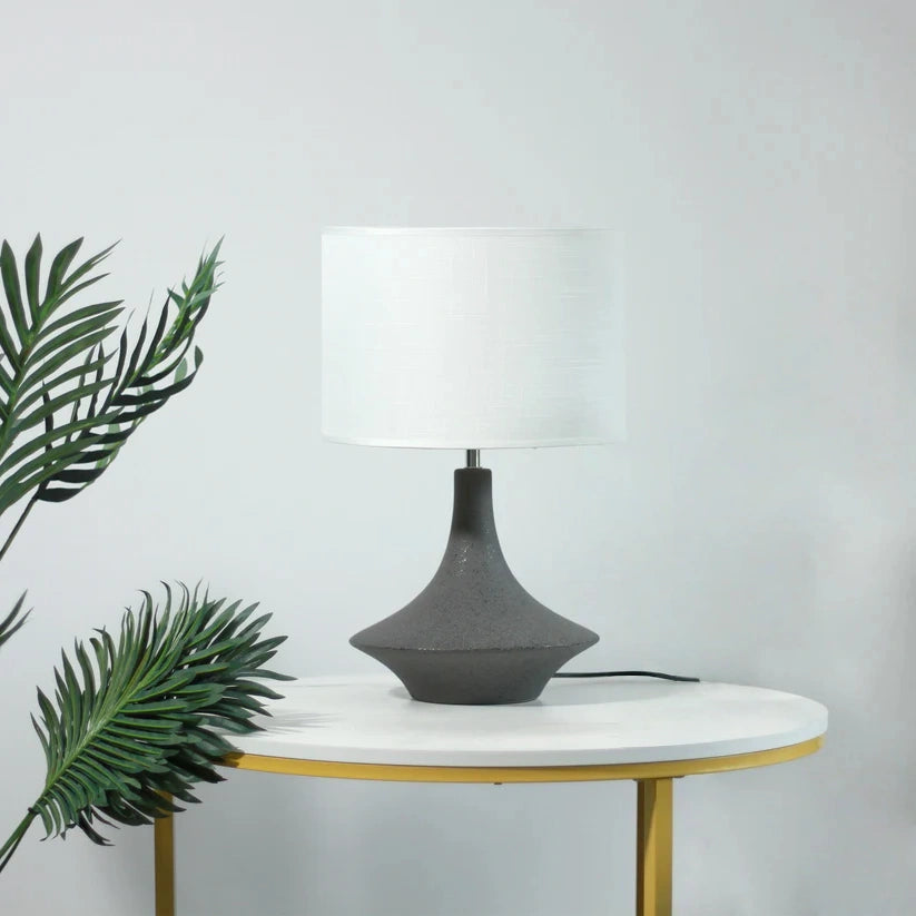 Small Black Ceramic Contemporary Table Lamp