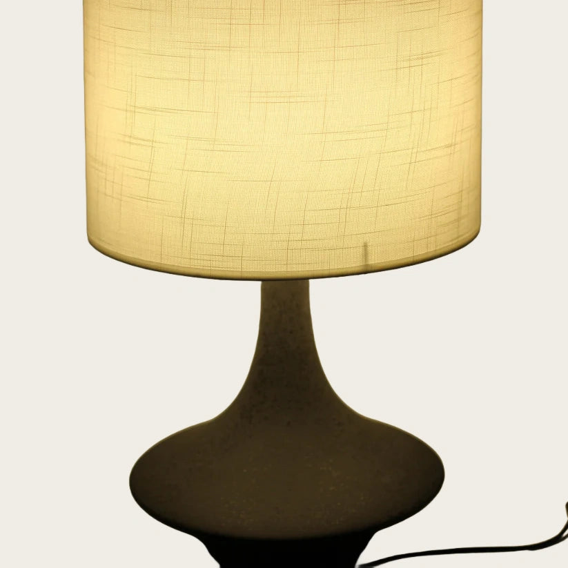 Small Black Ceramic Contemporary Table Lamp