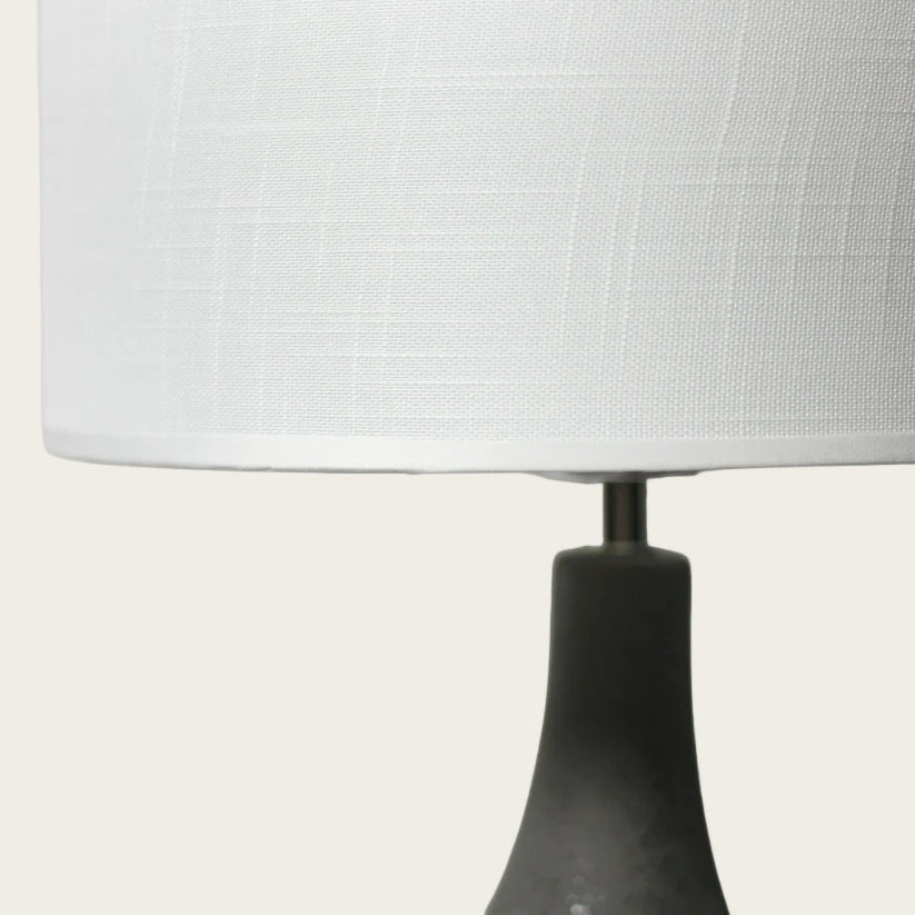 Small Black Ceramic Contemporary Table Lamp